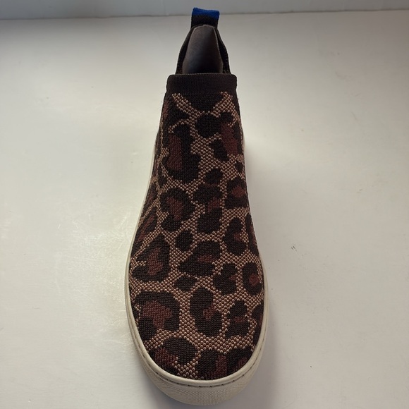 Rothy’s leopard animal print hi top sneaker chelsea boot wild cat slip on - Picture 10 of 16